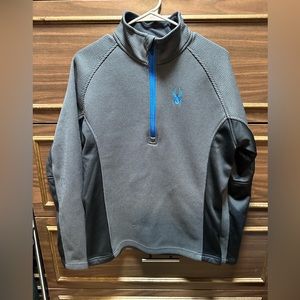 Spyder Men's Outbound Half Zip Mid-Weight Mock Neck Sweater Size Medium